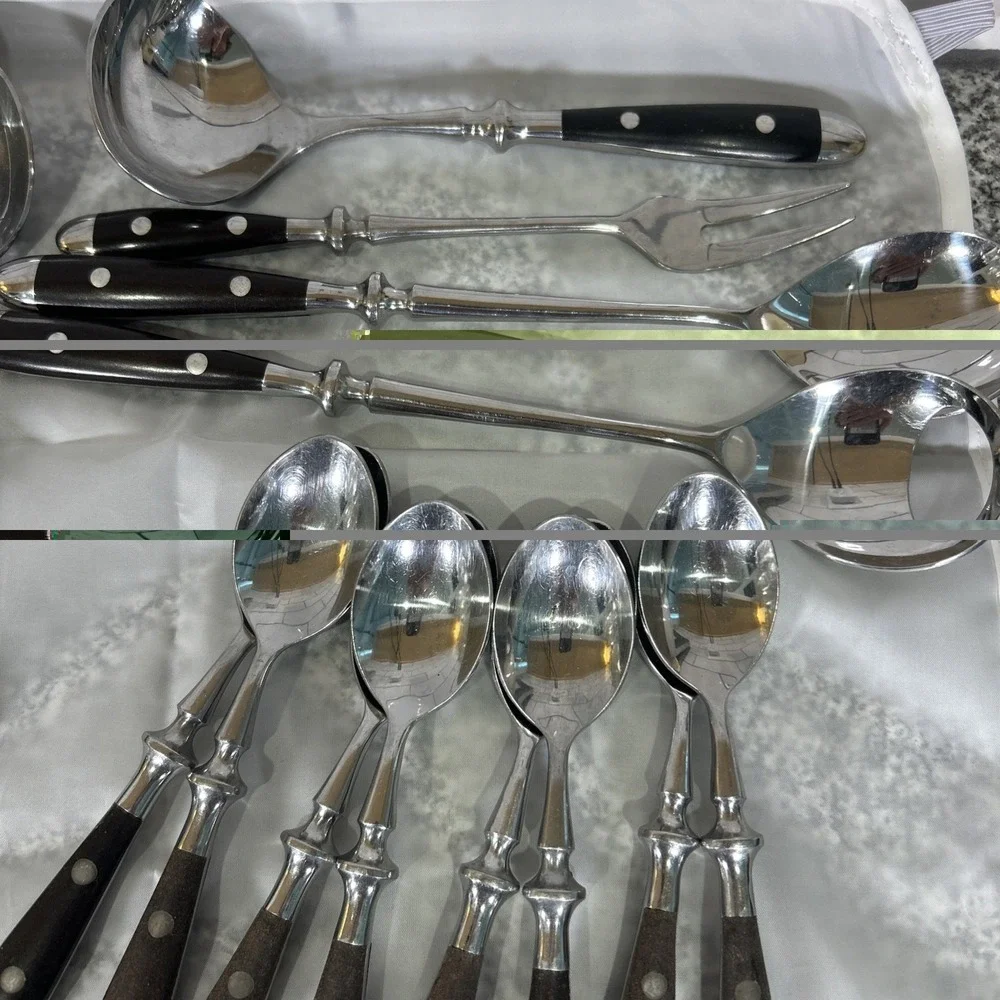 Vtg Towle Supreme Cutlery Flatware Set 49 Pieces Mid Century Japan MCM